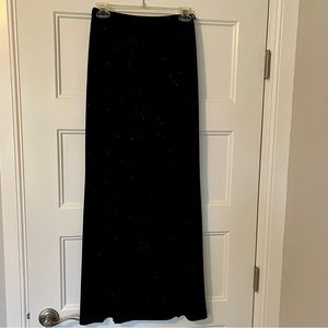 Black Sparkly Long Skirt